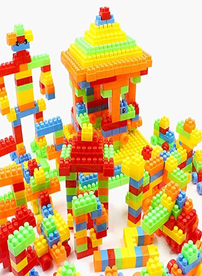 PULSBERY Building Blocks Game Toy Set for 3-8 Years Old Kids Boys & Girls,Multi Color,200 Piece (Kids Block Toy) - Image 1